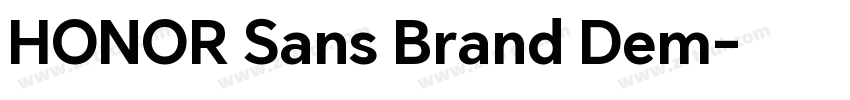 HONOR Sans Brand Dem字体转换